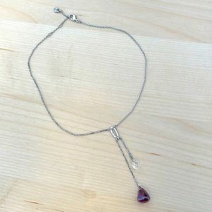 Swarovski amethyst necklace
